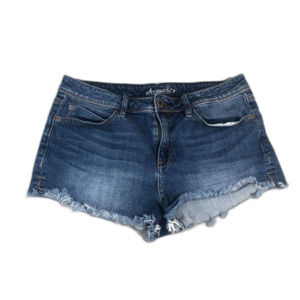 American Rag Shorts Womens 9 Blue Cut Off Mid Raise‎ Preppy Casual Pocket Denim